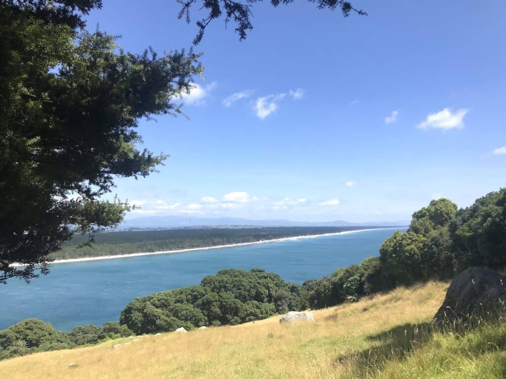 View hiking up Mt. Maunganui