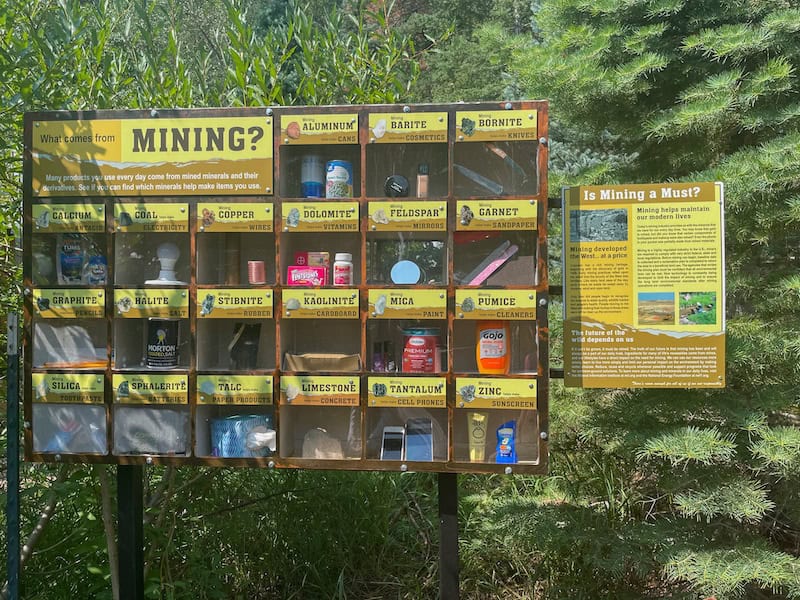 Examples of what mined Colorado minerals are used for.